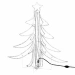 vidaXL Arbre de Noël pliable avec LED Blanc chaud 87x87x93 cm