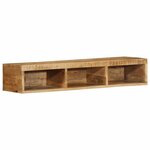 VidaXL Meuble TV mural 100x30x19 cm bois massif de manguier brut