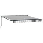 vidaXL Cadre d'auvent Anthracite et blanc 350 x 250 cm