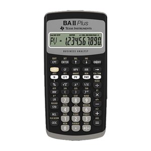 Texas Instruments BA II Plus Calculatrice Financière TI-BAII Plus