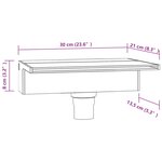 vidaXL Déversoir pour cascade avec LED RVB Acrylique 30 cm