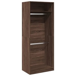 vidaXL Garde-robe chêne marron 80x50x200 cm bois d'ingénierie