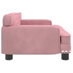 vidaXL Canapé pour enfants rose 70x45x30 cm velours