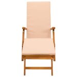vidaXL Chaise longue inclinable et pliable 2 Pièces 55 x 146 x 91 cm