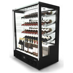 Vitrine réfrigérée pour vin série pak accès porte avant/arrière - 1015x1240 mm - sayl -  - 1015 x620x1240mm