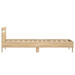 vidaXL Cadre de lit sans matelas avec lumières LED 90x190 cm