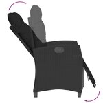 vidaXL Ensemble à manger de jardin 9Pièces coussins noir résine tressée