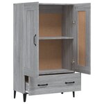 vidaXL Buffet Sonoma gris 70x31x115 cm Bois d'ingénierie