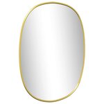 vidaXL Miroir mural Doré 30x25 cm