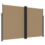 vidaXL Auvent latéral rétractable taupe 220x1000 cm