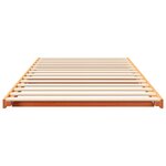 vidaXL Cadre de lit surélevé Marron cire 90 x 210 cm
