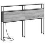 vidaXL Tête de lit de rangement Sonoma gris 135 cm Bois d'ingénierie