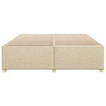 vidaXL Cadre de lit sans matelas crème 180x200 cm tissu