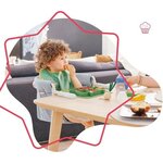 Siège de table pour bébé avec Système d'attache 4 bras Pliage ultra Compact