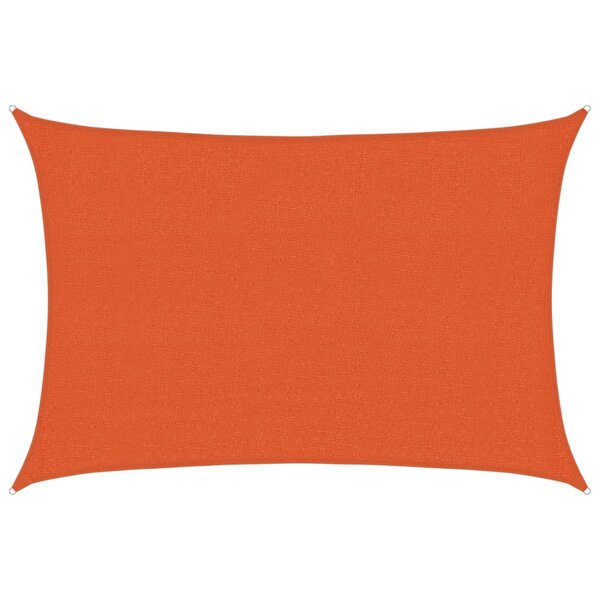 vidaXL Voile d'ombrage 160 g/m² Orange 2 5x3 5 m PEHD