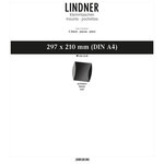 Bandes double soudure 297 x 210 mm pour grands blocs A4. Fond - Noir