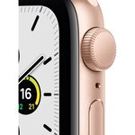 Apple Watch SE GPS, 40mm Boîtier en Aluminium Or avec Bracelet Sport Rose des Sables