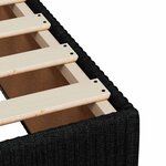 vidaXL Cadre de lit sans matelas noir 200x200 cm tissu