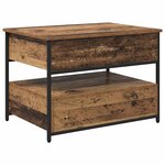vidaXL Table basse Bois Ancien 70 x 50 x 54.5 cm Bois d'ingénierie