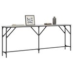 vidaXL Table console sonoma gris 200x29x75 cm bois d'ingénierie