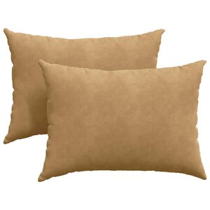vidaXL Coussins de canapé 2 Pièces Marron 70 x 50 cm