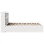 vidaXL Cadre de lit sans matelas blanc 140x200 cm bois de pin massif