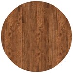 vidaXL Plateau de table Marron Clair Ø 90 x 4 cm Bois de chêne massif