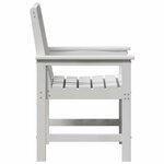 vidaXL Chaise de jardin. 2 Pièces Blanc 65 5 x 59 x 88 cm HDPE