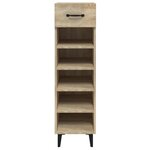 vidaXL Armoire à chaussures Chêne Sonoma 30x35x105cm Bois d'ingénierie
