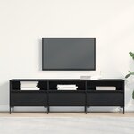 Meuble TV vidaXL Noir Chêne 150x30x44 5 cm Bois d'ingénierie