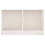 vidaXL Meuble TV Blanc 70x33x42 cm Bois de pin massif
