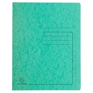 Chemise À Lamelle Carte Lustrée 355gm2 - A4 - Vert - X 25 - Exacompta
