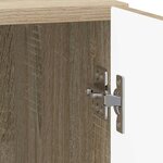 vidaXL Cabinet de chevet 2 Pièces Chêne Sonoma 43 x 34 5 x 50 cm