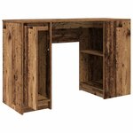 vidaXL Bureau vieux bois 120x42x76 cm bois d'ingénierie
