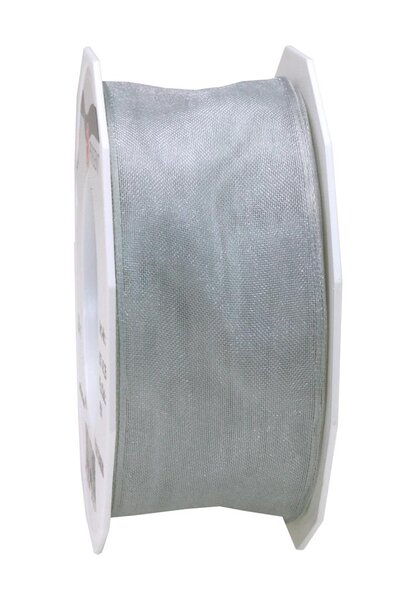 Organza four seasons 25-m-rouleau 40 mm  argent laitonné