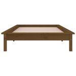 vidaXL Cadre de lit à LED sans matelas 90x190 cm bois massif