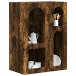 vidaXL Buffet Chêne fumé 59 x 35 x 80 5 cm Bois d'ingénierie