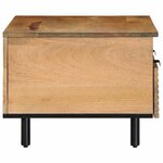 vidaXL Table basse marron 80x54x40 cm bois massif de manguier