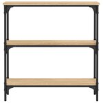 vidaXL Table console Chêne Sonoma 75x22 5x75 cm Bois d'ingénierie