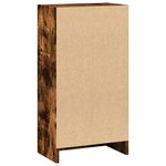 vidaXL Bibliothèque chêne fumé 40x24x76 cm bois d'ingénierie