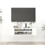 vidaXL Meuble TV suspendu Blanc 100x30x26 5 cm Aggloméré