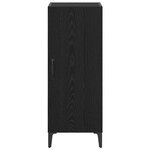 vidaXL Buffet Chêne noir 34 5 x 34 x 90 cm Bois d'ingénierie