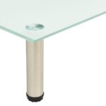 vidaXL Meuble TV Givré 60x35x17 cm Verre trempé