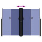 vidaXL Auvent latéral rétractable bleu 180x1200 cm