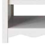 vidaXL Table basse Drammen Blanc 99 x 55 x 45 cm Bois massif en pin