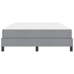vidaXL Lit à ressorts avec matelas Gris clair 140 x 200 cm tissu