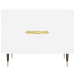 vidaXL Tables basses 2 Pièces blanc 50x50x40 cm bois d'ingénierie