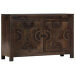 vidaXL Buffet avec dessin sculpté 110x35x70 cm Bois de manguier massif