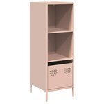 vidaXL Buffet haut rose 35x39x103 5 cm acier