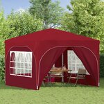 vidaXL Tente de fête pop-up 290 x 290 x 245 cm Bordeaux